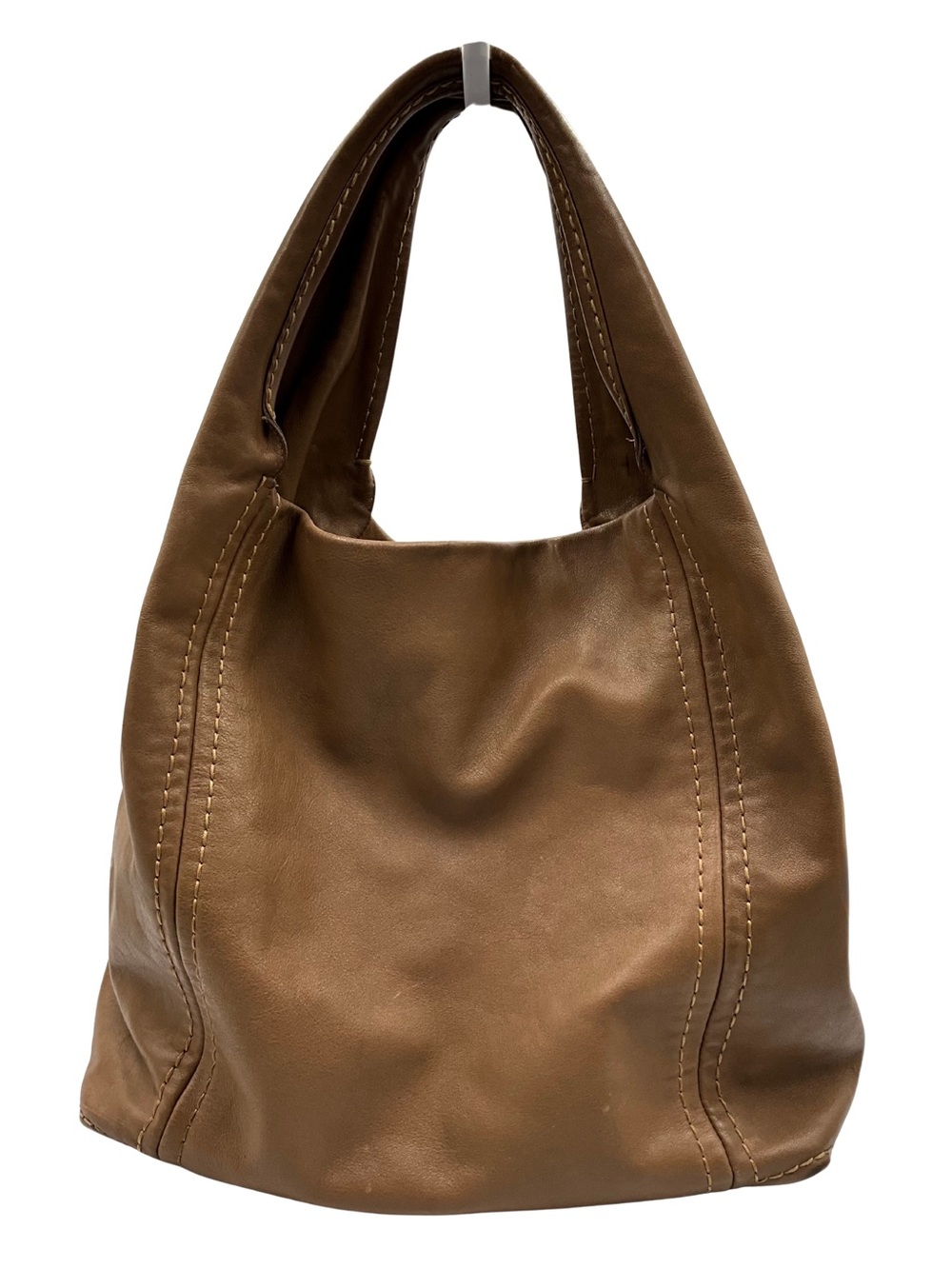 Jimmy Choo Saba Hobo Bag Soft Brown Leather Certificate of Authentication